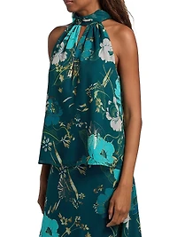 Yvette Floral Halter Top