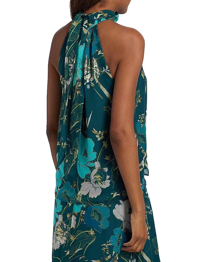 Yvette Floral Halter Top