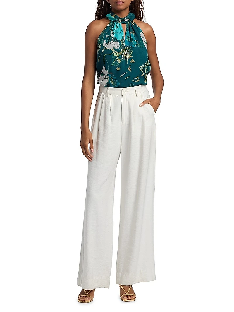 Yvette Floral Halter Top
