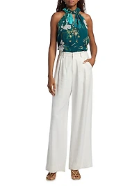 Yvette Floral Halter Top