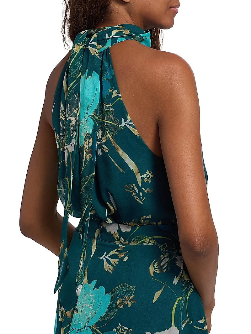Yvette Floral Halter Top