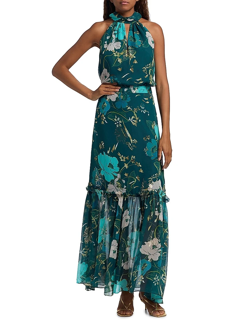 Yvette Floral Halter Top