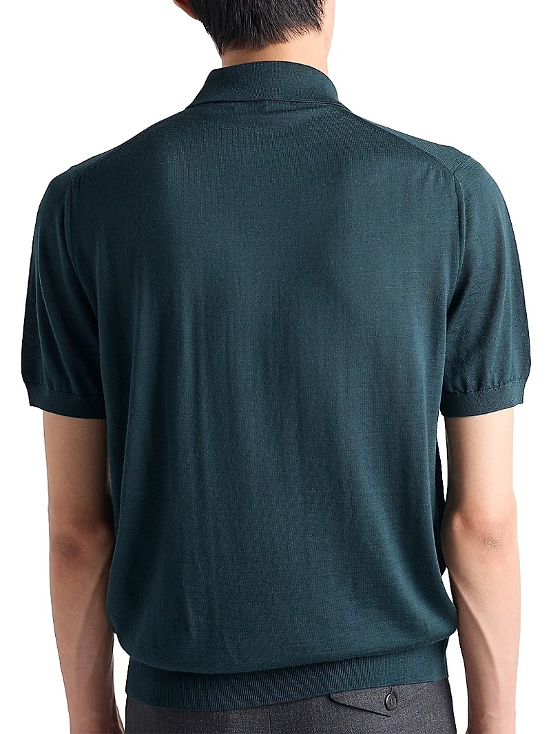 Superfine Wool Polo Shirt