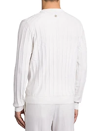 Luxurious Silk and Cotton Blend Crewneck Sweater