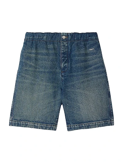 Elasticated Denim Shorts