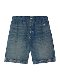 Elasticated Denim Shorts