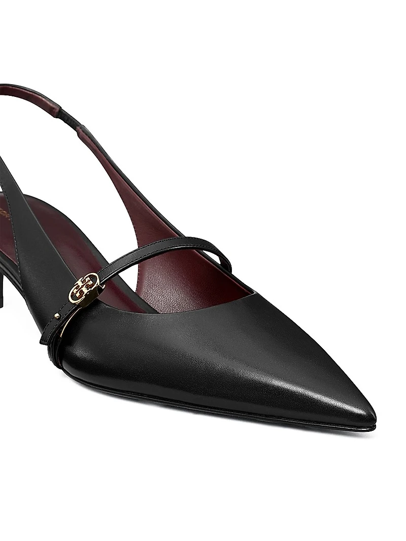 Double T 45MM Leather Buckle Mary Janes