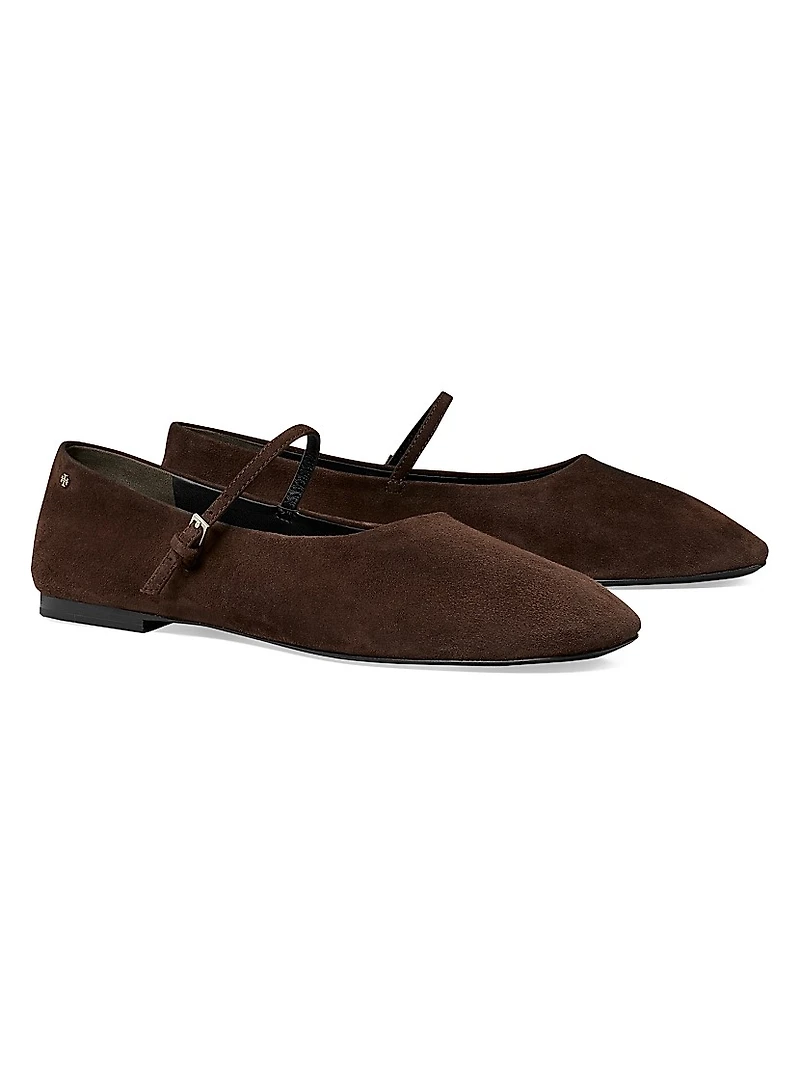 Suede Mary Janes