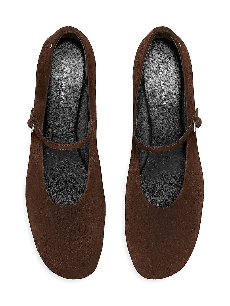 Suede Mary Janes