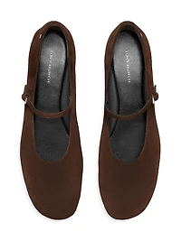 Suede Mary Janes