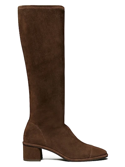55MM Suede Knee-High Boots