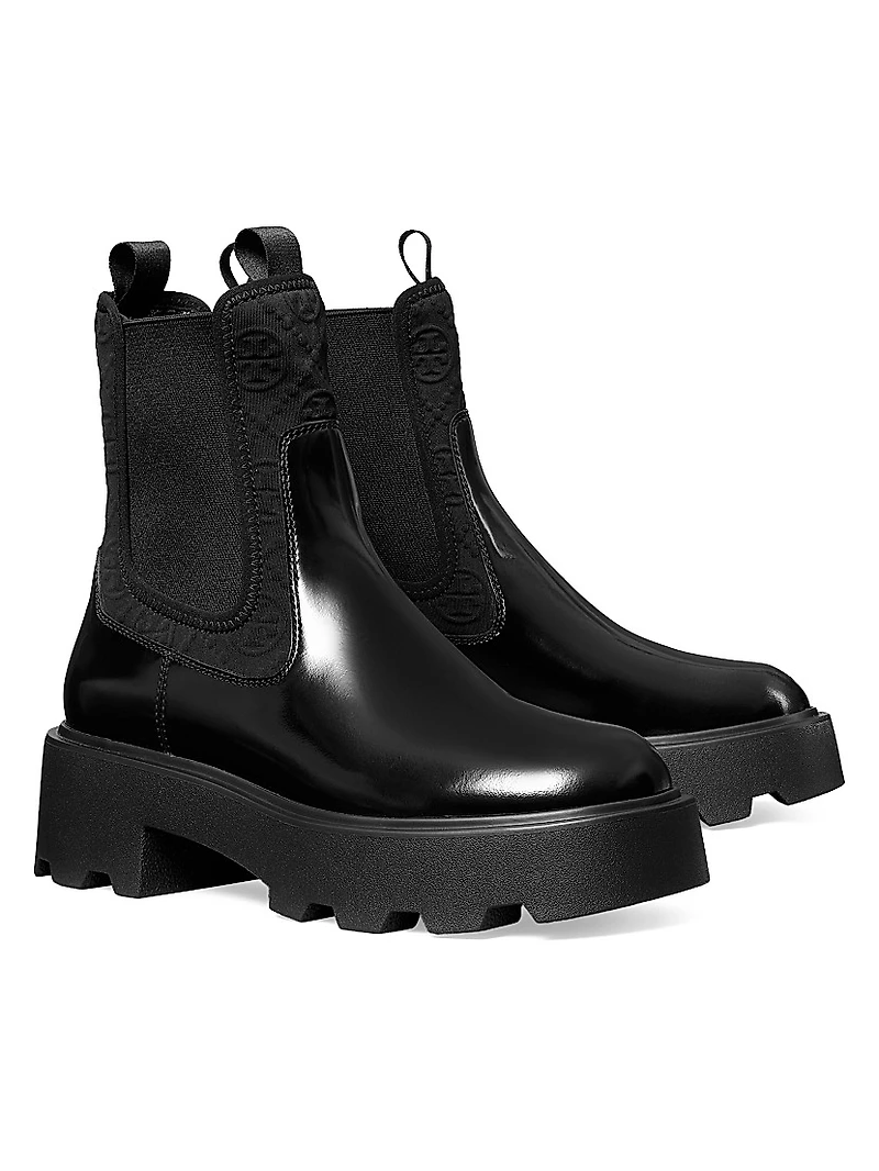 T Monogram 65MM Lug-Sole Chelsea Boots