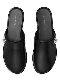 Turnlock Leather Mules