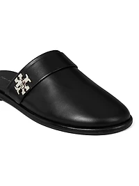 Turnlock Leather Mules