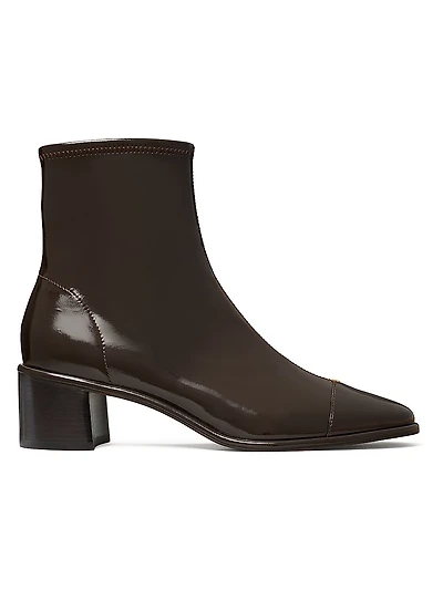 50MM Cap-Toe Leather Ankle Boots