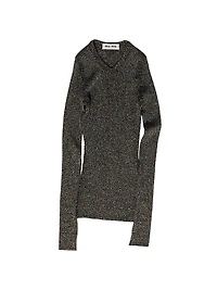 Lurex V Neck Sweater