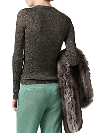Lurex V Neck Sweater