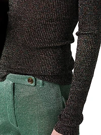 Lurex V Neck Sweater