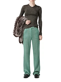 Lurex V Neck Sweater