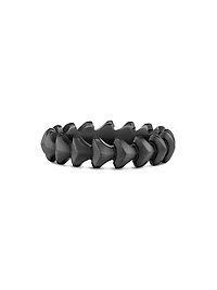 Armory Band Ring Black Titanium, 6.2MM