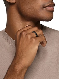 Armory Band Ring Black Titanium, 6.2MM