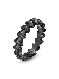 Armory Band Ring Black Titanium, 6.2MM