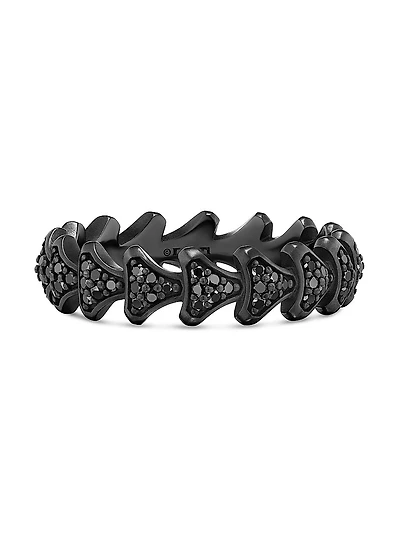 Armory Band Ring Black Titanium