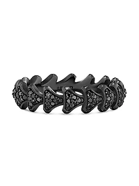 Armory Band Ring Black Titanium