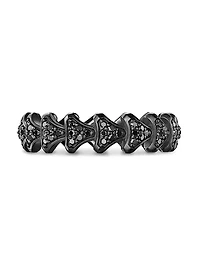 Armory Band Ring Black Titanium