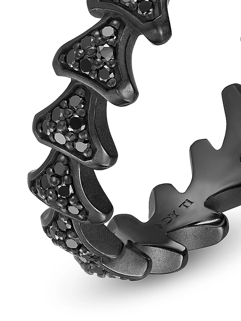 Armory Band Ring Black Titanium
