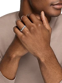 Armory Band Ring Sterling Silver, 6.2MM