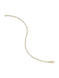 Pearl Classics Station Bracelet 18K Yellow Gold, 3.5mm