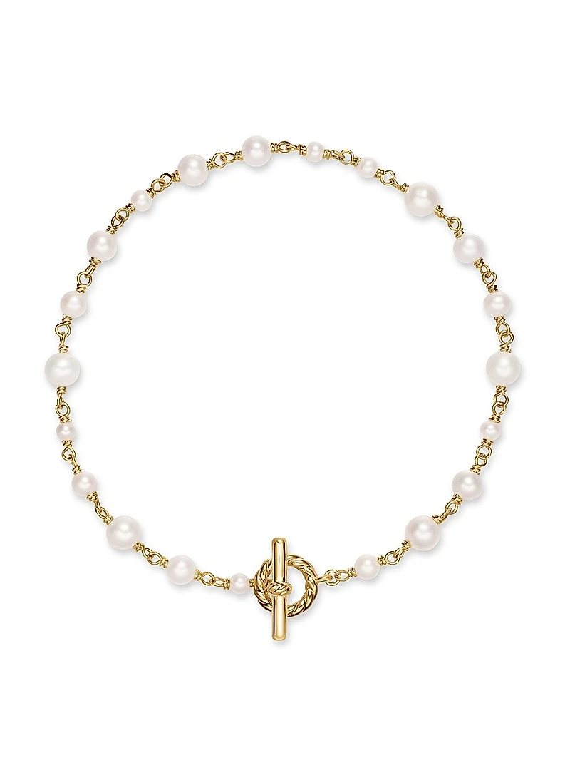 Pearl Classics Toggle Chain Bracelet 18K Yellow Gold, 4.5mm