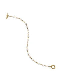 Pearl Classics Toggle Chain Bracelet 18K Yellow Gold, 4.5mm