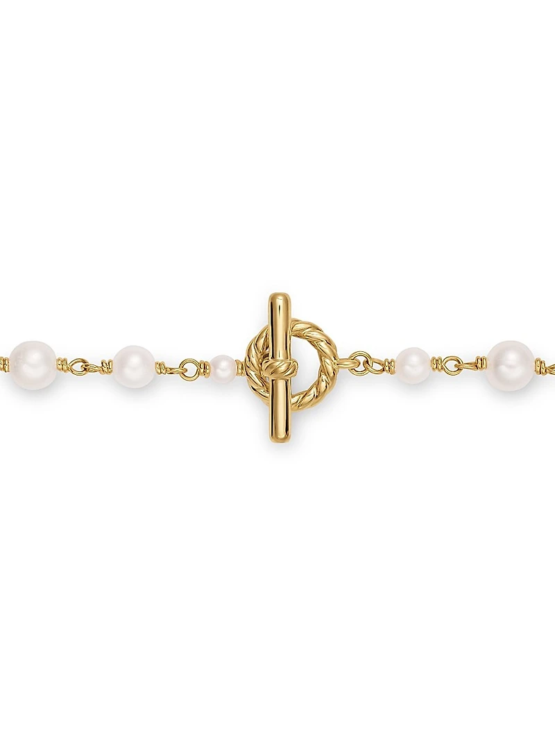 Pearl Classics Toggle Chain Bracelet 18K Yellow Gold, 4.5mm