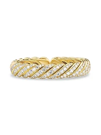 Sculpted Cable Flex Bracelet 18K Yellow Gold