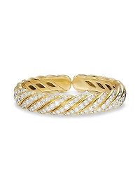 Sculpted Cable Flex Bracelet 18K Yellow Gold