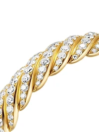 Sculpted Cable Flex Bracelet 18K Yellow Gold
