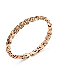 Sculpted Cable Flex Bracelet 18K Rose Gold