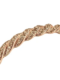 Sculpted Cable Flex Bracelet 18K Rose Gold