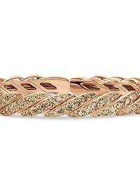 Sculpted Cable Flex Bracelet 18K Rose Gold