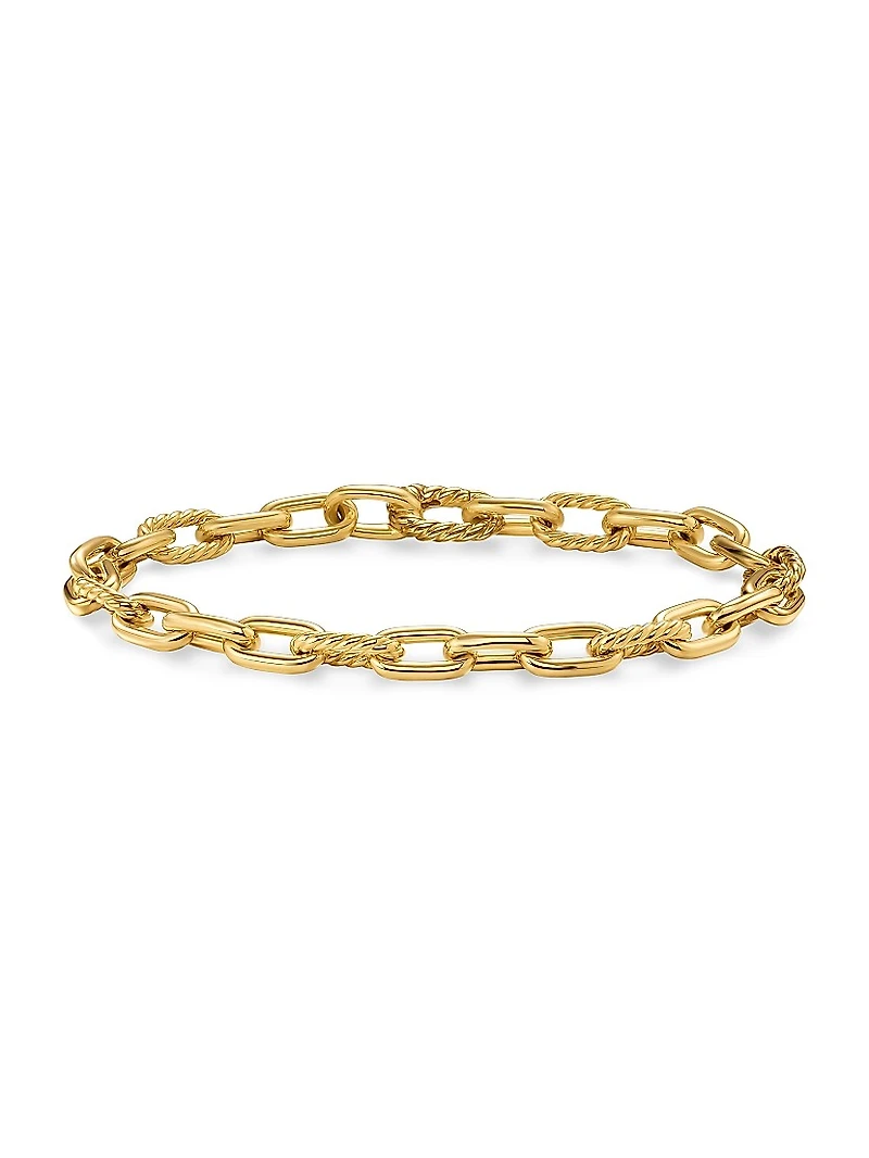 DY Madison Chain Bracelet 18K Yellow Gold, 6mm