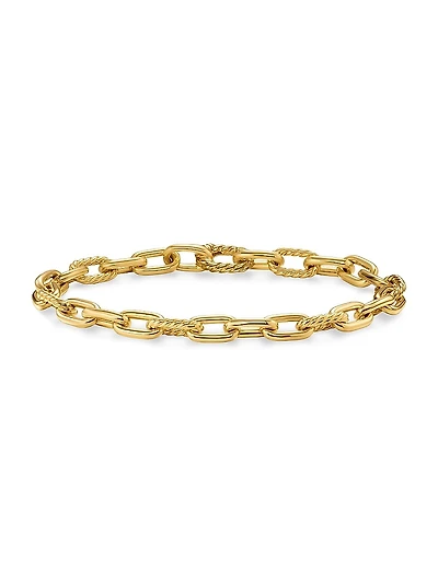 DY Madison Chain Bracelet 18K Yellow Gold, 6mm