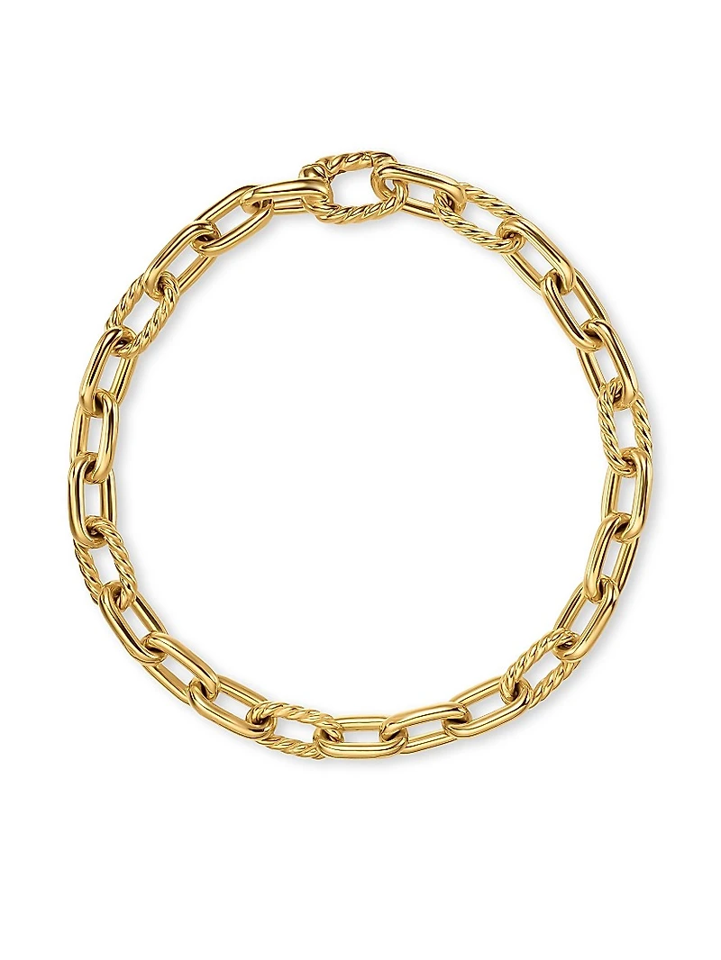 DY Madison Chain Bracelet 18K Yellow Gold, 6mm