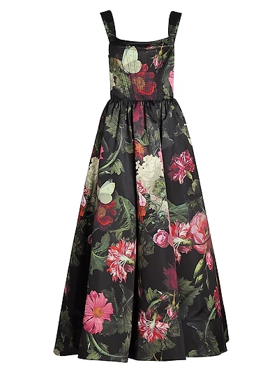 Guinevere Floral Bustier Gown