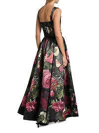 Guinevere Floral Bustier Gown
