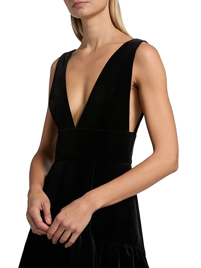 Lila Velvet Maxi Dress