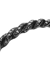 Sculpted Cable Flex Bracelet 18K White Gold