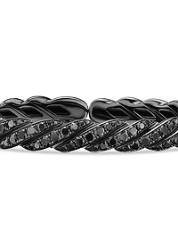 Sculpted Cable Flex Bracelet 18K White Gold