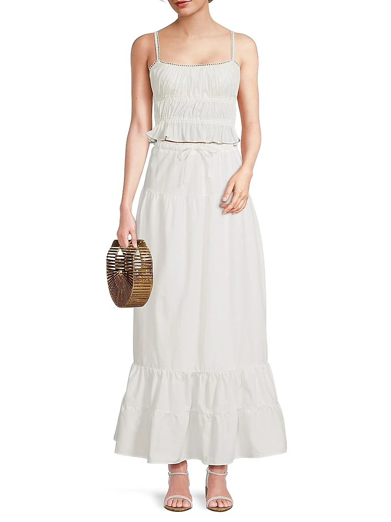 Rily Tiered Maxi Skirt